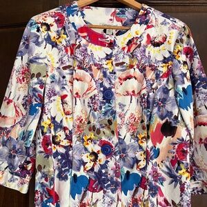 Ladies Floral/ Multi jacket- Sz. 12
